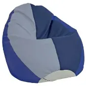 Soft Scape Dew Drop Bean Bag Navy Powder Blue by Factory Direct Partners