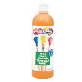Simply Shiny Washable Tempera Paint Color Orange by Colorations