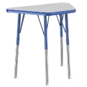 18 x 30 Trapezoid Table Gray Blue by Really Good Stuff LLC