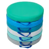 Soft Scape 15 Round Floor Cushions 6 Piece Contemporary by Really Good Stuff LLC