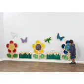 Mark Making Sequin and Mirror Daisy Frame Red 30 x 22 by TTS