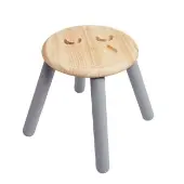 Sustainably Harvested Rubber Wood Emotions Stool Sad by Excellerations