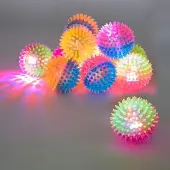 Light Up Two Tone Bouncy Ball Assortment 12 Pack by Really Good Stuff LLC