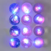 Light Up Glitter Bouncy Balls 12 Pack by Really Good Stuff LLC