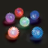Light Up Mini Spike Ball Assortment 12 Pack by Really Good Stuff LLC