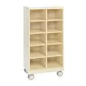 Mobile 10 Section Cubby Storage Ready to Assemble by Environments