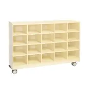 Mobile 20 Section Cubby Storage Assembled by Environments