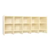 10 Section Wall Locker with Hooks Assembled by Environments