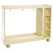 Mobile Dress Up Storage with Mirrors Assembled by Environments