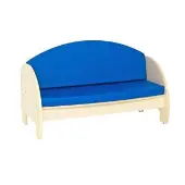 Comfy Sofa with Blue Cushions by Environments