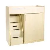 Toddler Changing Table with Stairs Assembled by Environments
