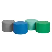 Soft Scape 18 Round Ottoman 12 Height 4 Piece Contemporary by Factory Direct Partners