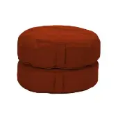 Indoor Outdoor 16 Round Bean Cushions 2 Pack Color Royal Red by Factory Direct Partners