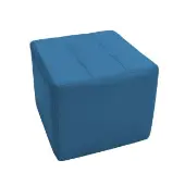 Tufted Square Ottoman 16 Height Color Blue Neon by Factory Direct Partners