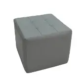 Tufted Square Ottoman 16 Height Color Gray by Factory Direct Partners