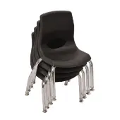 My Posture Plus 8 Chair Set of 4 Color Black by Angeles
