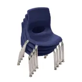 My Posture Plus 8 Chair Set of 4 Color Navy by Angeles