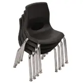 Angeles My Posture Plus 10 Chair with Chrome Legs Set of 4 Color Black by Really Good Stuff LLC