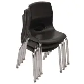 Angeles My Posture Plus 12 Chair with Chrome Legs Set of 4 Color Black by Really Good Stuff LLC