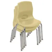 Angeles My Posture Plus 12 Chair with Chrome Legs Set of 4 Color Tan by Really Good Stuff LLC