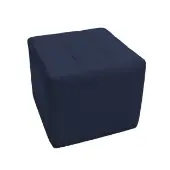 Tufted Square Ottoman 16 Height Navy by Factory Direct Partners