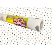 Better Than Paper Bulletin Board Rolls Everyone is Welcome Painted Dots 1 roll by Teacher Created Resources