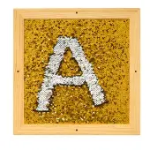 Sequin Motor Skills Frame Gold by TTS