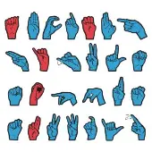 Wonderfoam Magnetic Sign Language Letters 26 pieces by Pacon