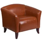 HERCULES Imperial Series Leather Soft Chair Color Brown by Really Good Stuff LLC