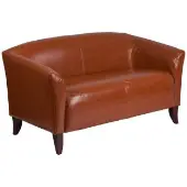 HERCULES Imperial Series Leather Soft Loveseat Color Brown by Really Good Stuff LLC
