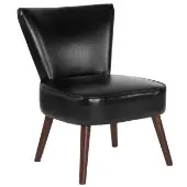 HERCULES Holloway Series Black Leather Soft Retro Chair by Really Good Stuff LLC
