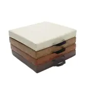 Soft Scape 15 Square Floor Cushions 4 Piece Distressed Assorted by Factory Direct Partners