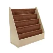 Birch Sling Book Display Distressed Hazelnut by Factory Direct Partners