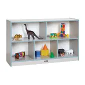 Rainbow Accents Low Single Mobile Storage Unit Color Light Blue by Jonti Craft