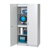 Rainbow Accents Locking Teacher Storage Cabinet Color Light Blue by Jonti Craft