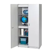 Rainbow Accents Locking Teacher Storage Cabinet Color Gray by Jonti Craft