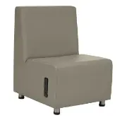 Armless Chair with Tech Color Beige by Environments