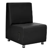 Armless Chair with Tech Color Black by Environments