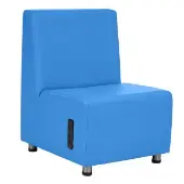 Armless Chair with Tech Color Medium Blue by Environments