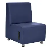 Armless Chair with Tech Color Navy by Environments