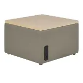 Table Top Ottoman with Tech Color Beige by Environments