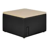 Table Top Ottoman with Tech Color Black by Environments