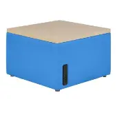 Table Top Ottoman with Tech Color Medium Blue by Environments