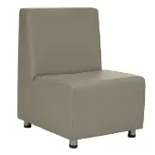 Upholstered Armless Chair Color Beige by Environments