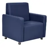 Upholstered Arm Chair Color Navy by Environments