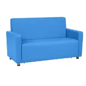 Upholstered Arm Sofa Taupe Color Medium Blue by Environments