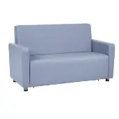 Upholstered Arm Sofa Taupe Color Smoke Blue by Environments