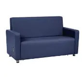 Upholstered Arm Sofa Color Navy by Environments