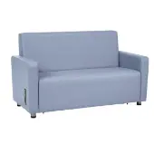 Upholstered Arm Sofa Color Smoke Blue by Environments