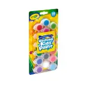 Washable Paint Pots with Brush 18 Count by Crayola